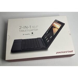 Packard Bell 2 in 1  10.1 in Detachable Laptop Black